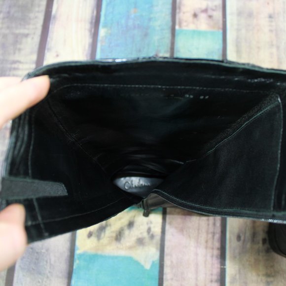 Cole Haan Black Leather Knee High Side Zip Riding Boots Size 6 B - Picture 7 of 11